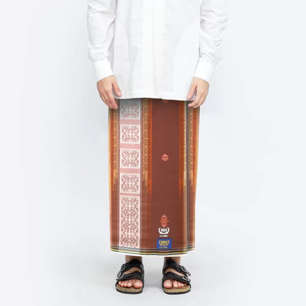 Sarung BHS Classic Gold Motif C48 JGF Coklat 02 - Image 4